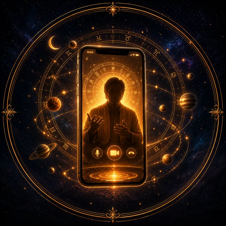 Online astrology consultation with a Vedic astrologer